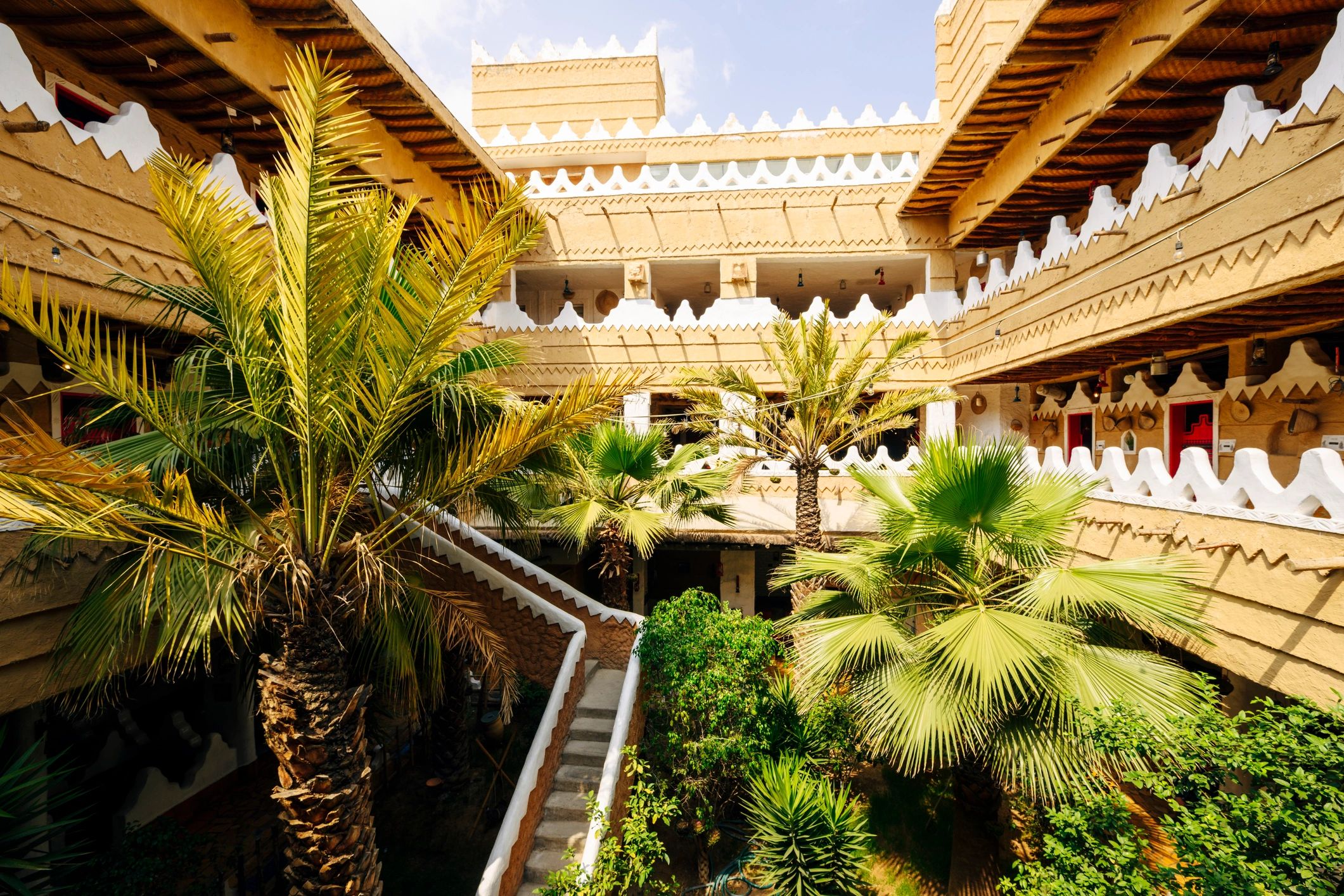 Interior courtyard space representing design development for custom fountain work